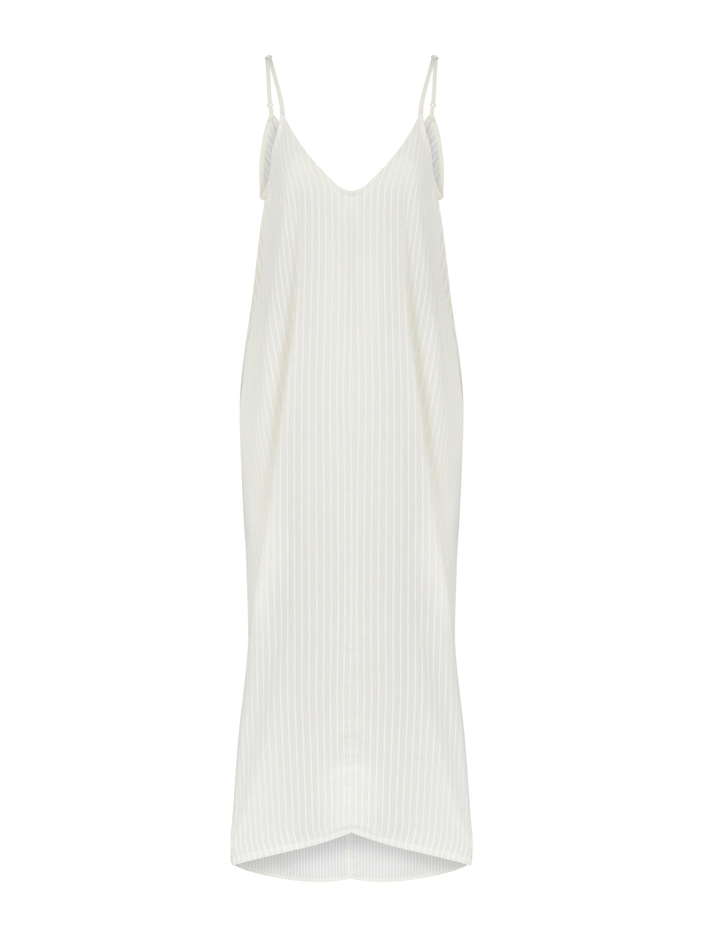 Yaz Dress - White Stripes