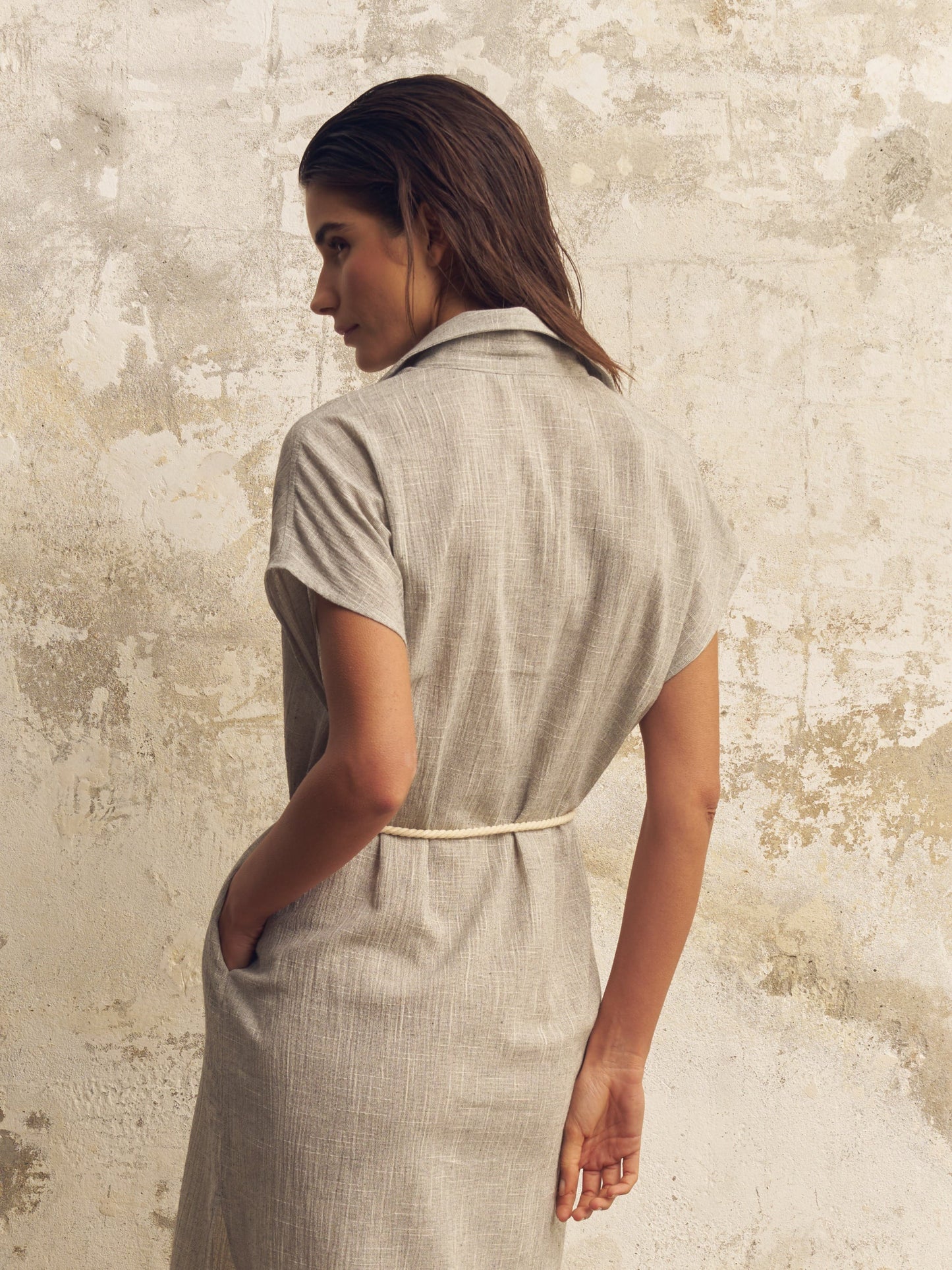 Zaya Shirt Dress - Gray