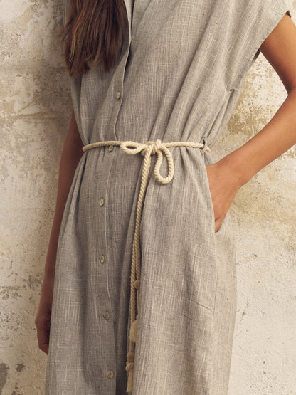 Zaya Shirt Dress - Gray