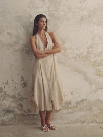 Sahara Sun Maxi Dress - Natural