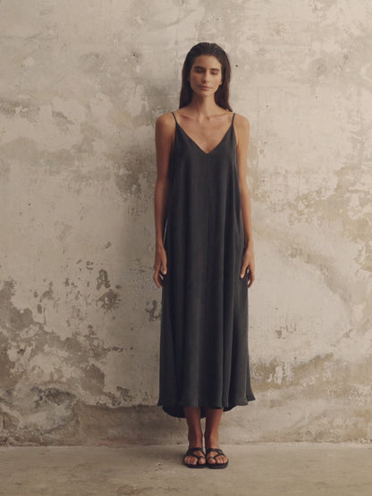 Lucid Flow Maxi Dress - Black