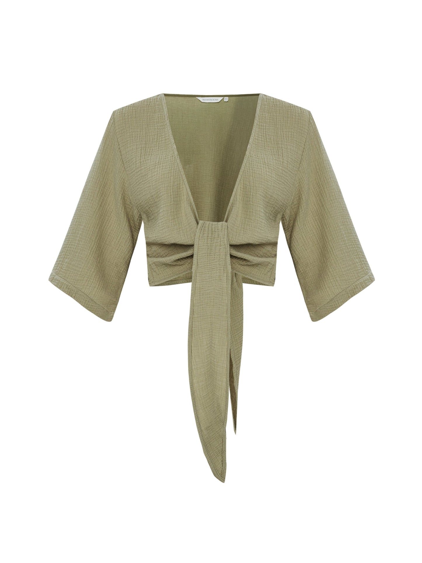 Bali Wrap Top - Khaki Green