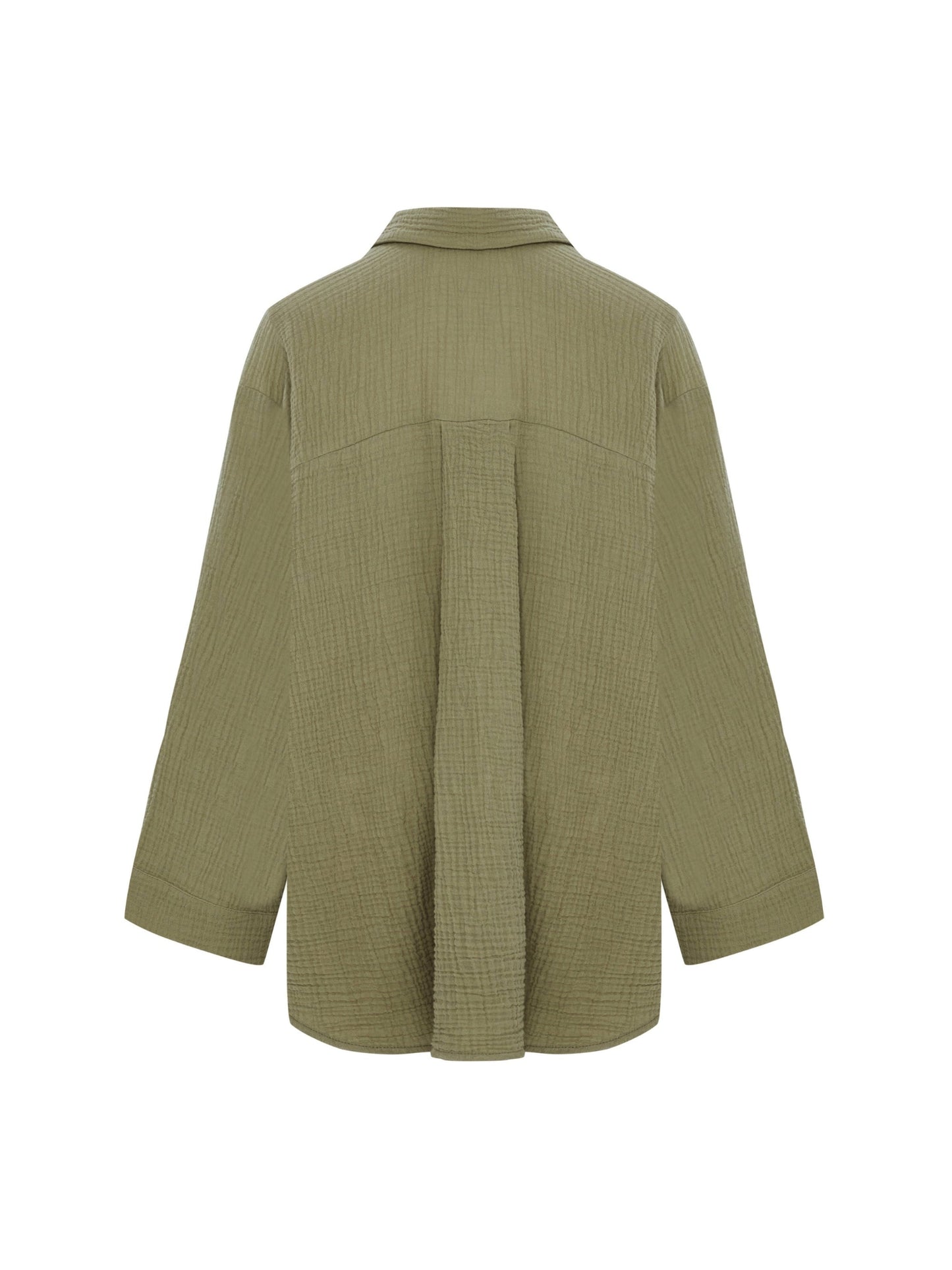 Echo Maxi Shirt - Khaki Green