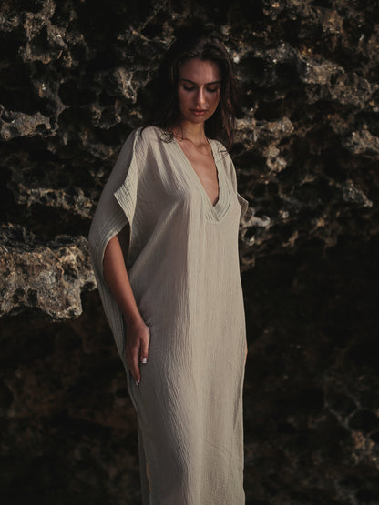 Ela Kaftan - Khaki Green