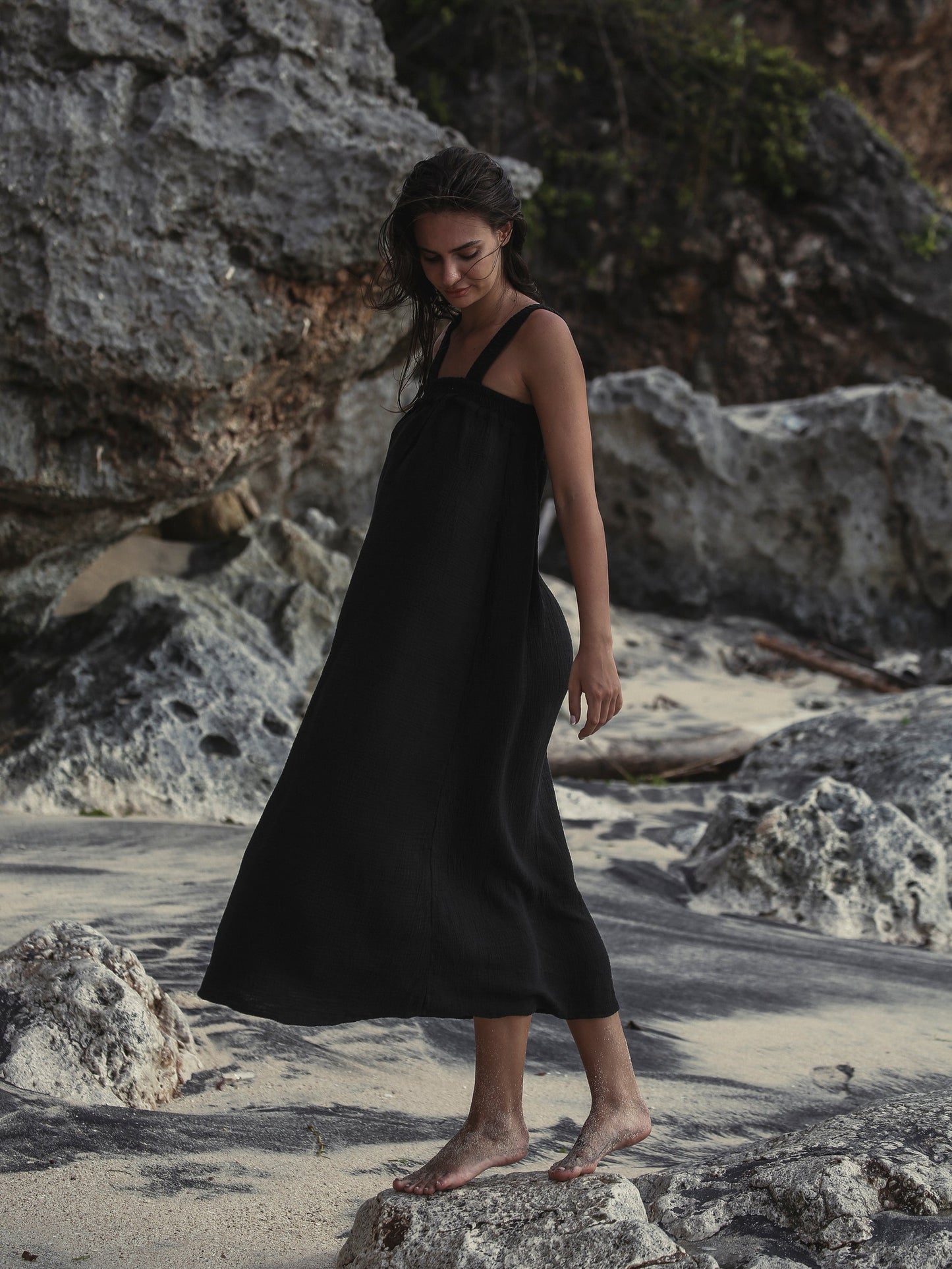 Noa Maxi Dress - Black