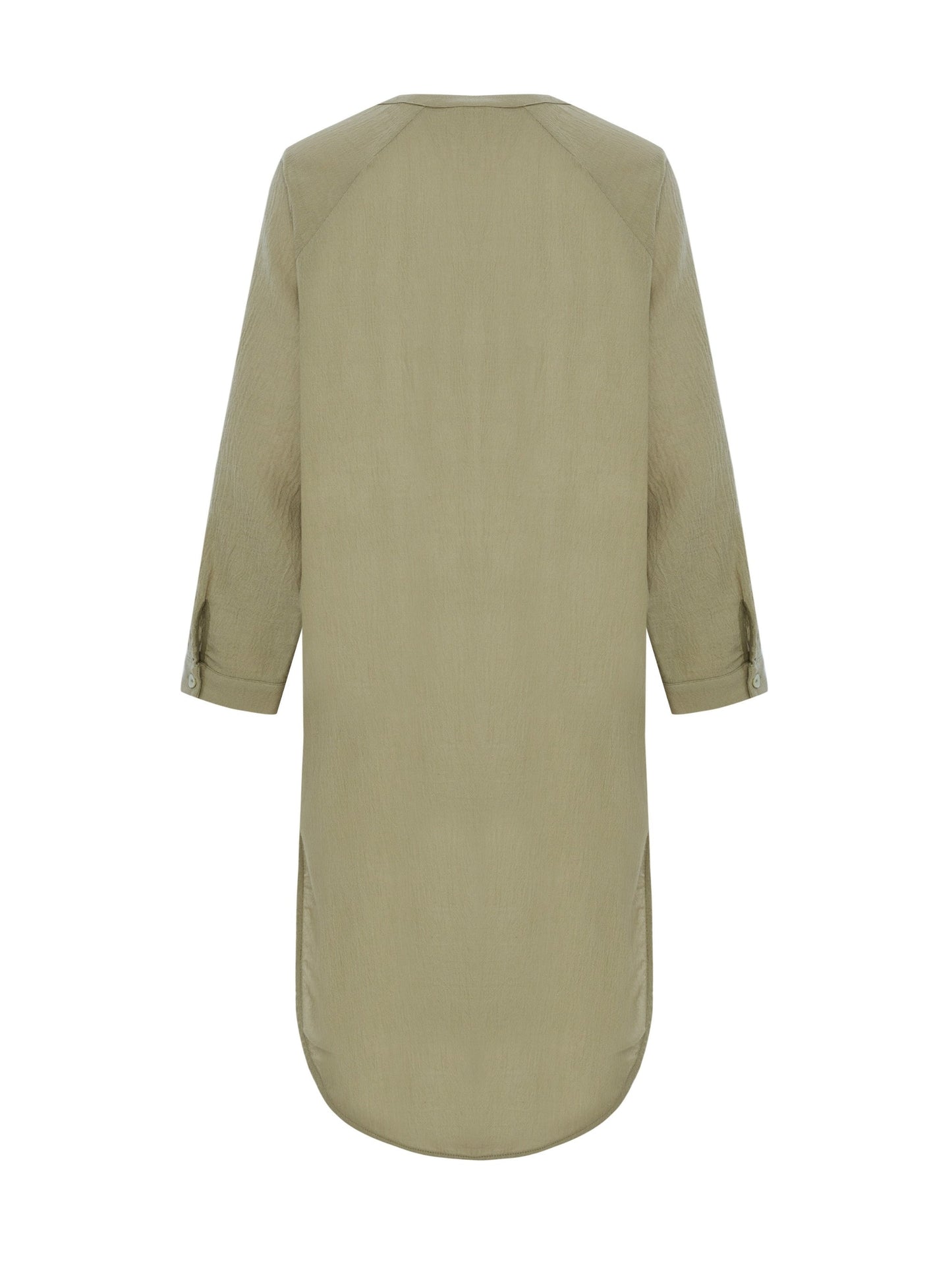 Terra Shirt Dress - Khaki Green