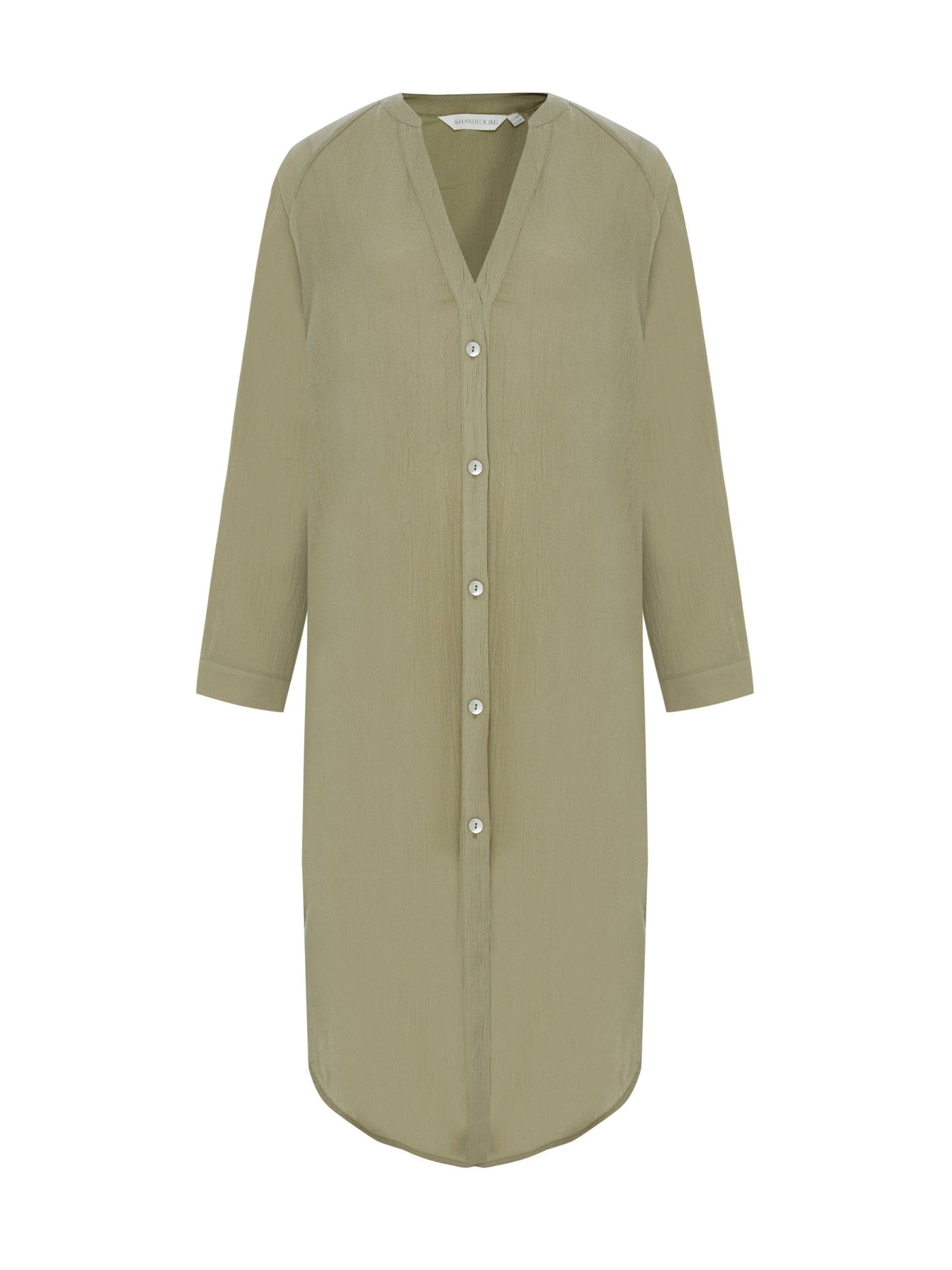 Terra Shirt Dress - Khaki Green