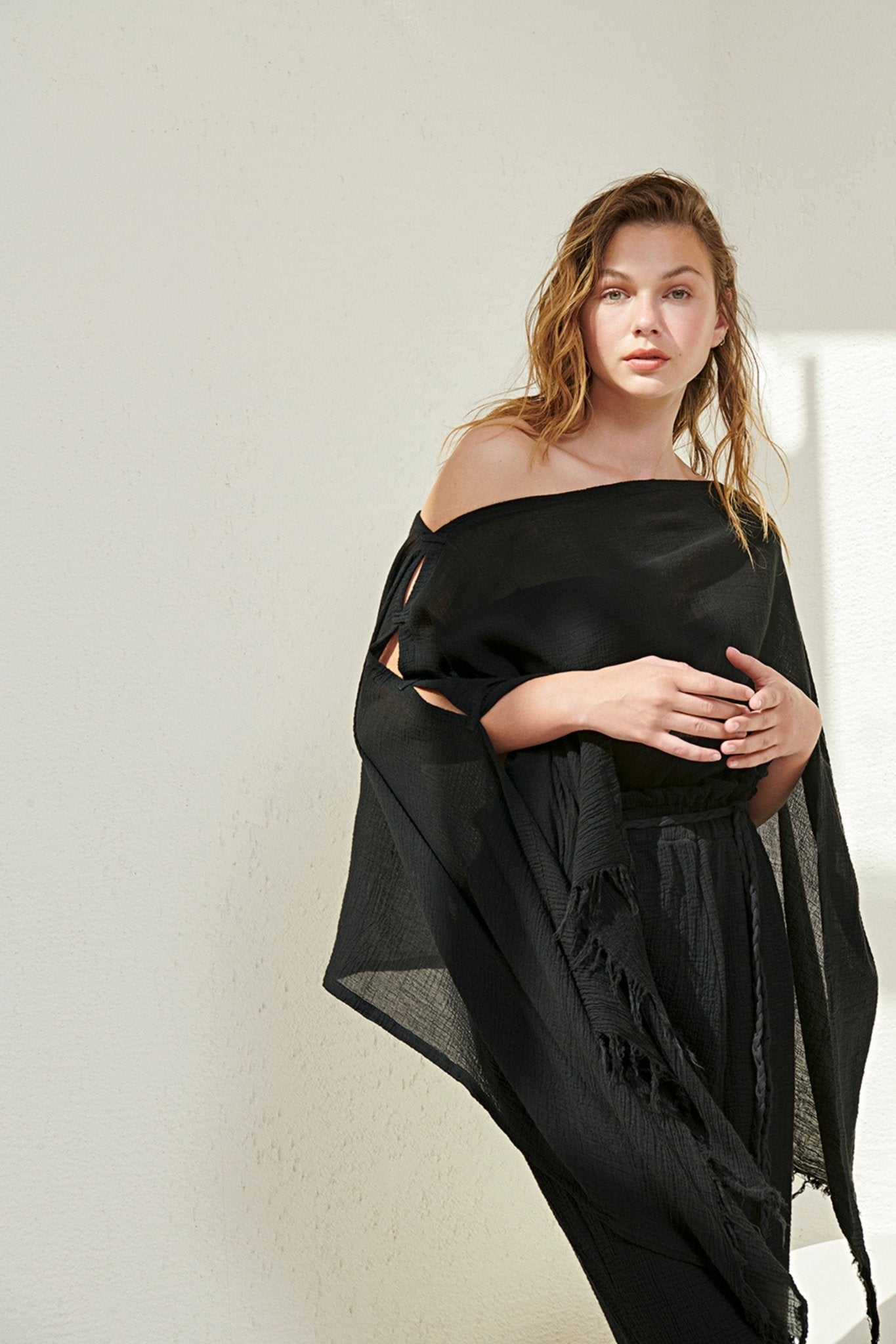 Ava Kimono Black - The Handloom