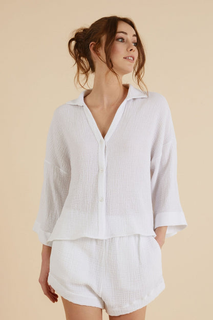 Echo Mini Shirt White - The Handloom