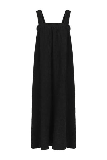 Noa Straps Maxi Dress Black - The Handloom