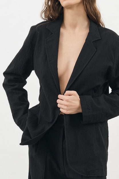 Pera Blazer Black - The Handloom