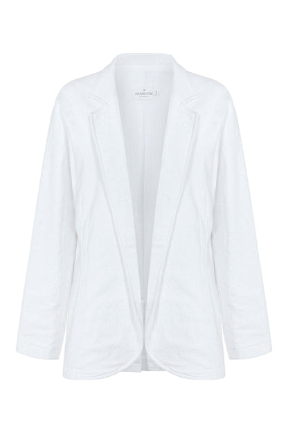 Pera Blazer White - The Handloom