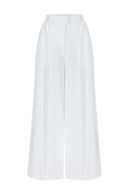 Pera Pants White - The Handloom