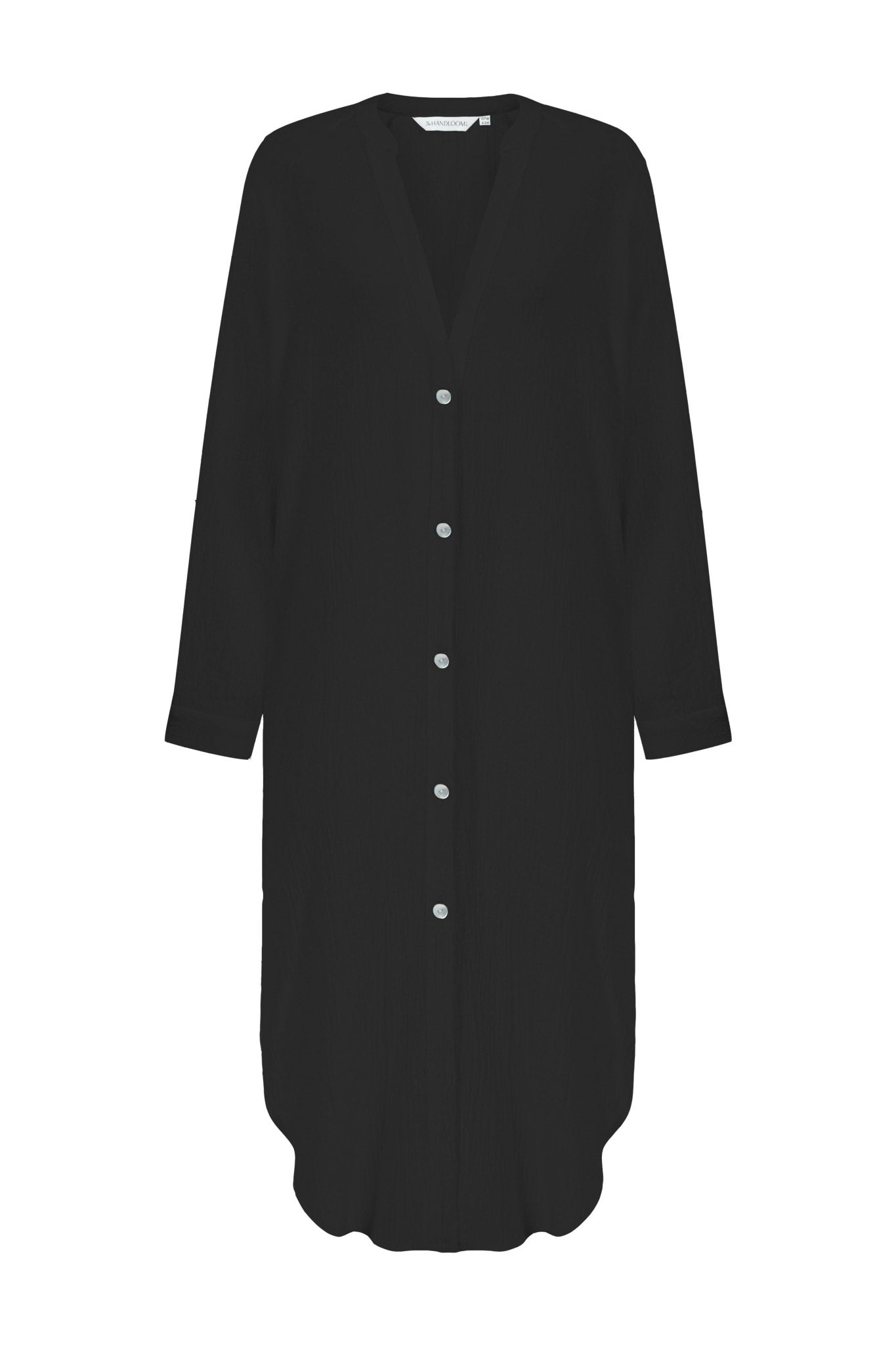 Terra Shirt Dress Black - The Handloom