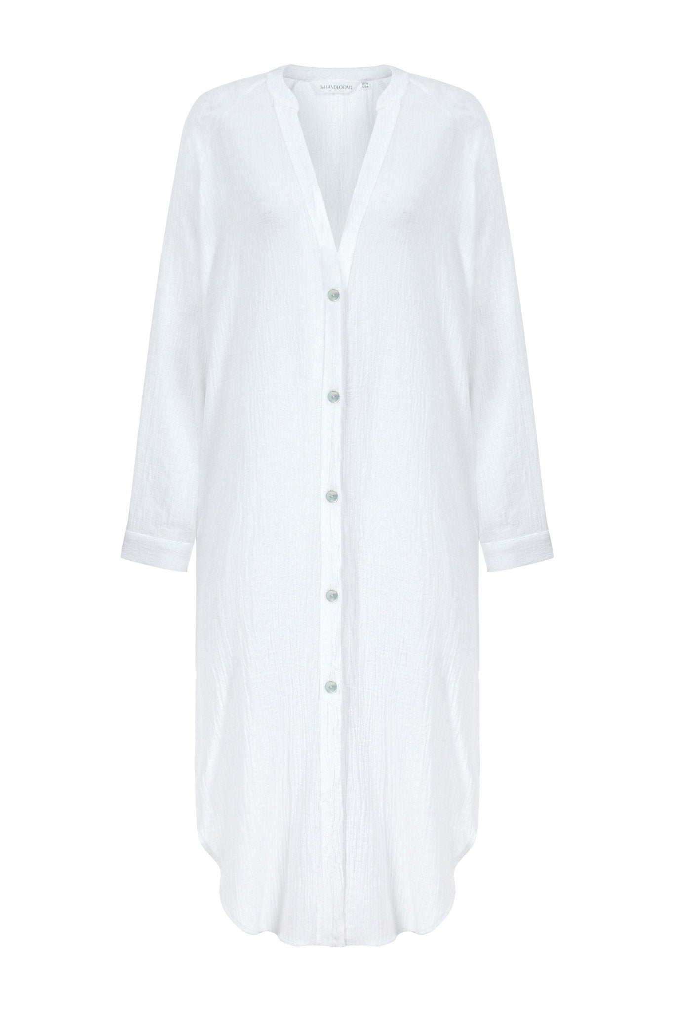 Terra Shirt Dress White - The Handloom